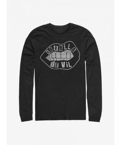 Disney Cruella Lip Cut Out Name Outline Long-Sleeve T-Shirt $12.50 T-Shirts