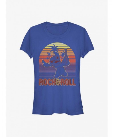 Disney Lilo And Stitch Sunset Rock And Roll Girls T-Shirt $10.46 T-Shirts