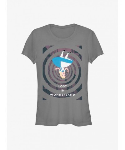 Disney Alice In Wonderland Spiral Fall Girls T-Shirt $7.97 T-Shirts