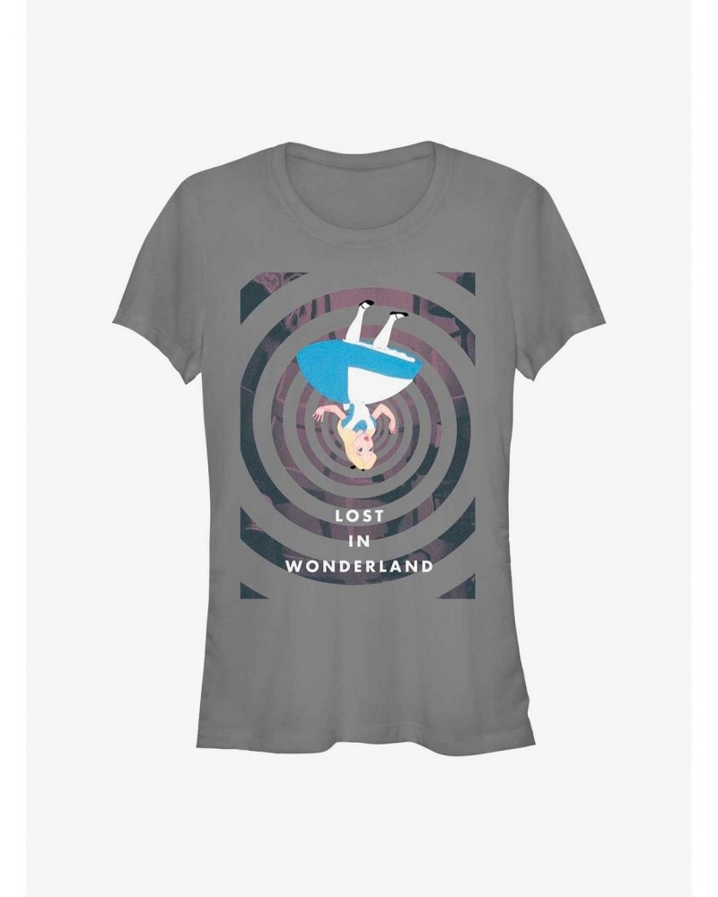 Disney Alice In Wonderland Spiral Fall Girls T-Shirt $7.97 T-Shirts