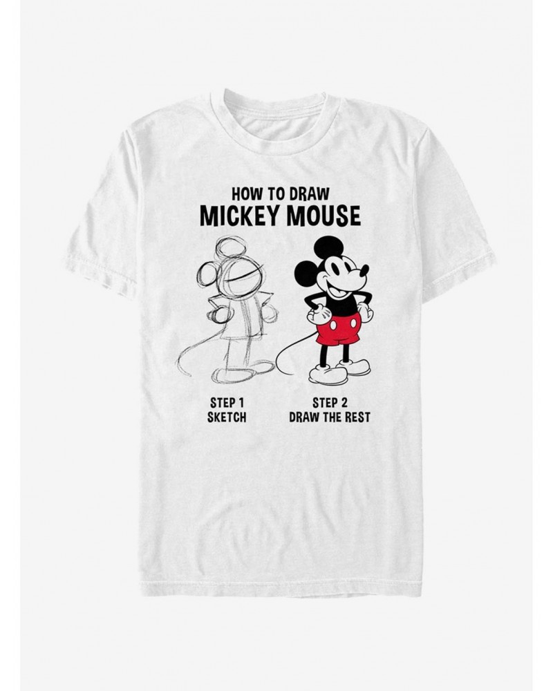 Disney Mickey Mouse Mickey Drawing T-Shirt $8.13 T-Shirts