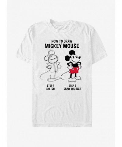 Disney Mickey Mouse Mickey Drawing T-Shirt $8.13 T-Shirts