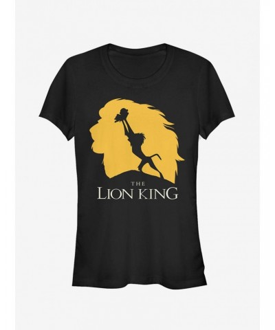 Disney Lion King Pride Rock Silhouette Girls T-Shirt $11.45 T-Shirts