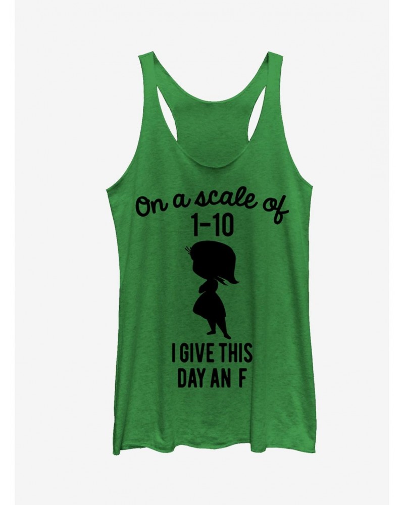 Disney Pixar Inside Out Disgust I Give This Day an F Girls Tank $8.03 Tanks