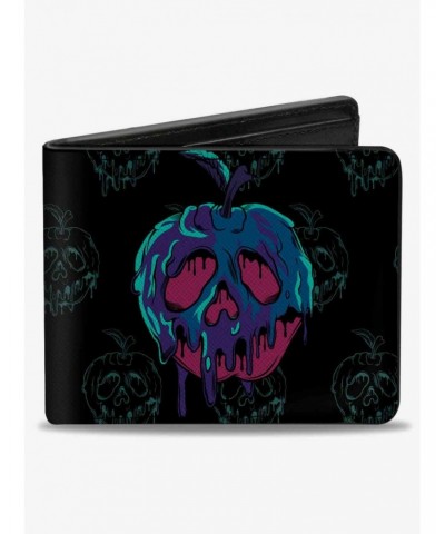 Disney Snow Poison Apple Collage Turquoise Bifold Wallet $8.99 Wallets