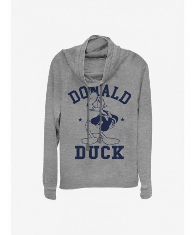 Disney Donald Duck Angry Donald Cowlneck Long-Sleeve Girls Top $14.37 Tops