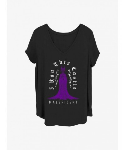 Disney Villains Maleficent Run This Castle Girls T-Shirt Plus Size $9.83 T-Shirts