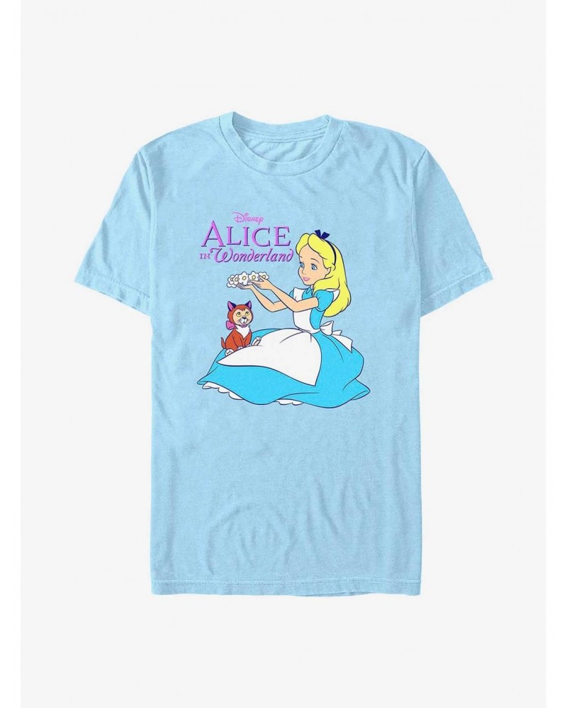 Disney Alice In Wonderland Dinah Flower Crown T-Shirt $9.80 T-Shirts