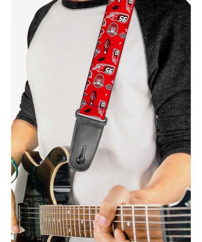 Disney Cars 3 Icons Scattered Guitar Strap $7.72 Guitar Straps