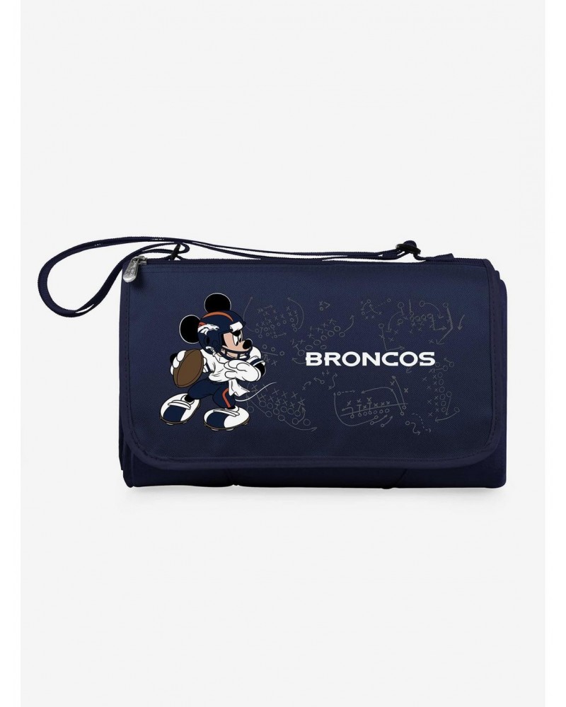 Disney Mickey Mouse NFL Denver Broncos Outdoor Picnic Blanket $21.51 Blankets
