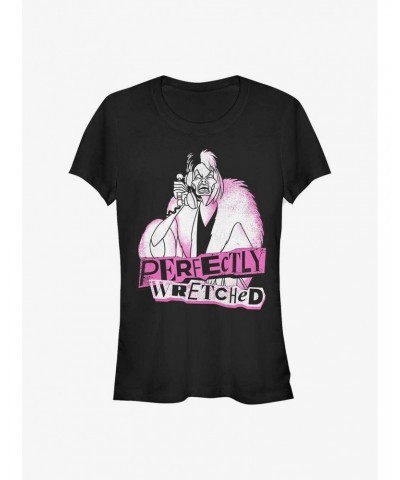 Disney Cruella Perfectly Wretched Girls T-Shirt $8.72 T-Shirts