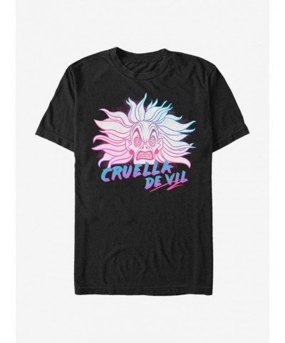 Disney Villains Crazy Cruella T-Shirt $10.28 T-Shirts