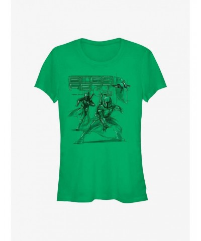 Star Wars The Book Of Boba Fett New Outlaw Overlords Girls T-Shirt $10.21 T-Shirts
