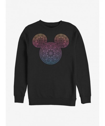 Disney Mickey Mouse Mickey Mandala Fill Crew Sweatshirt $11.81 Sweatshirts