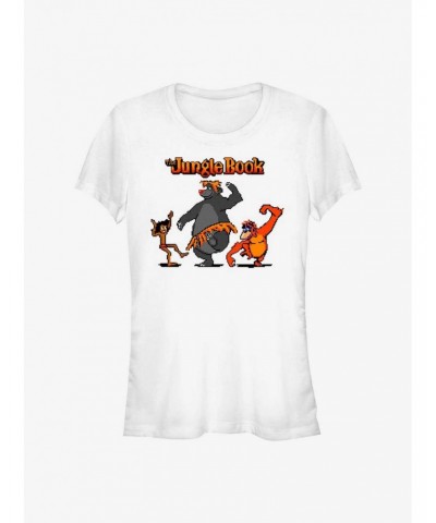 Disney The Jungle Book 8 Bit Jungle Girls T-Shirt $8.72 T-Shirts