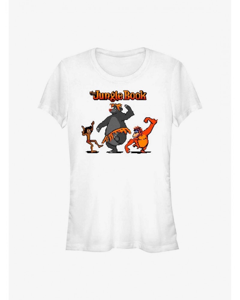 Disney The Jungle Book 8 Bit Jungle Girls T-Shirt $8.72 T-Shirts