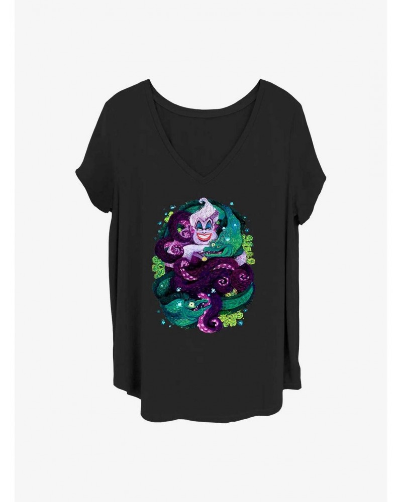 Disney Villains Ursula Starry Seas Girls T-Shirt Plus Size $8.96 T-Shirts