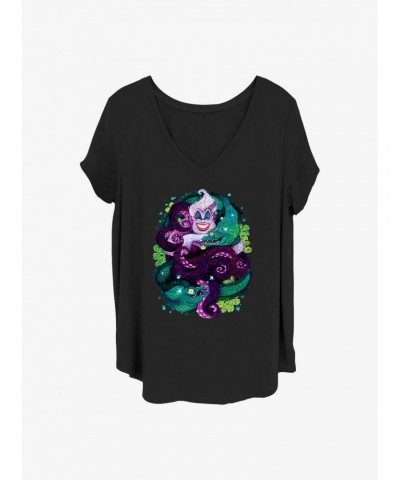 Disney Villains Ursula Starry Seas Girls T-Shirt Plus Size $8.96 T-Shirts