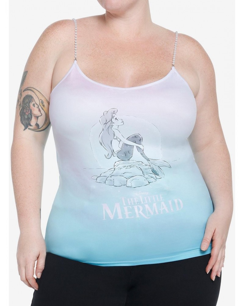 Her Universe Disney The Little Mermaid Ombre Pearl Strap Girls Cami Plus Size $12.83 Cami
