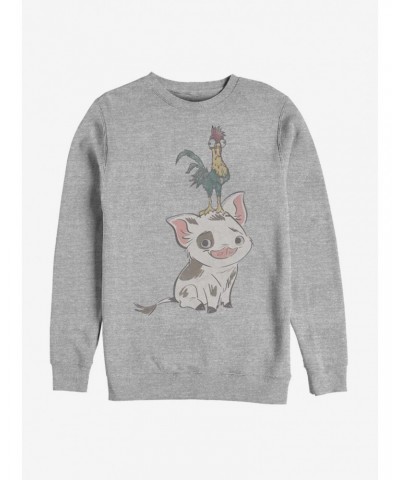 Disney Moana Pua And Hei Hei Pose Sweatshirt $13.65 Sweatshirts