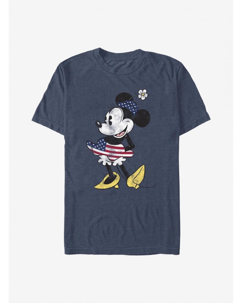 Disney Minnie Mouse Vintage U.S. Flag T-Shirt $11.47 T-Shirts
