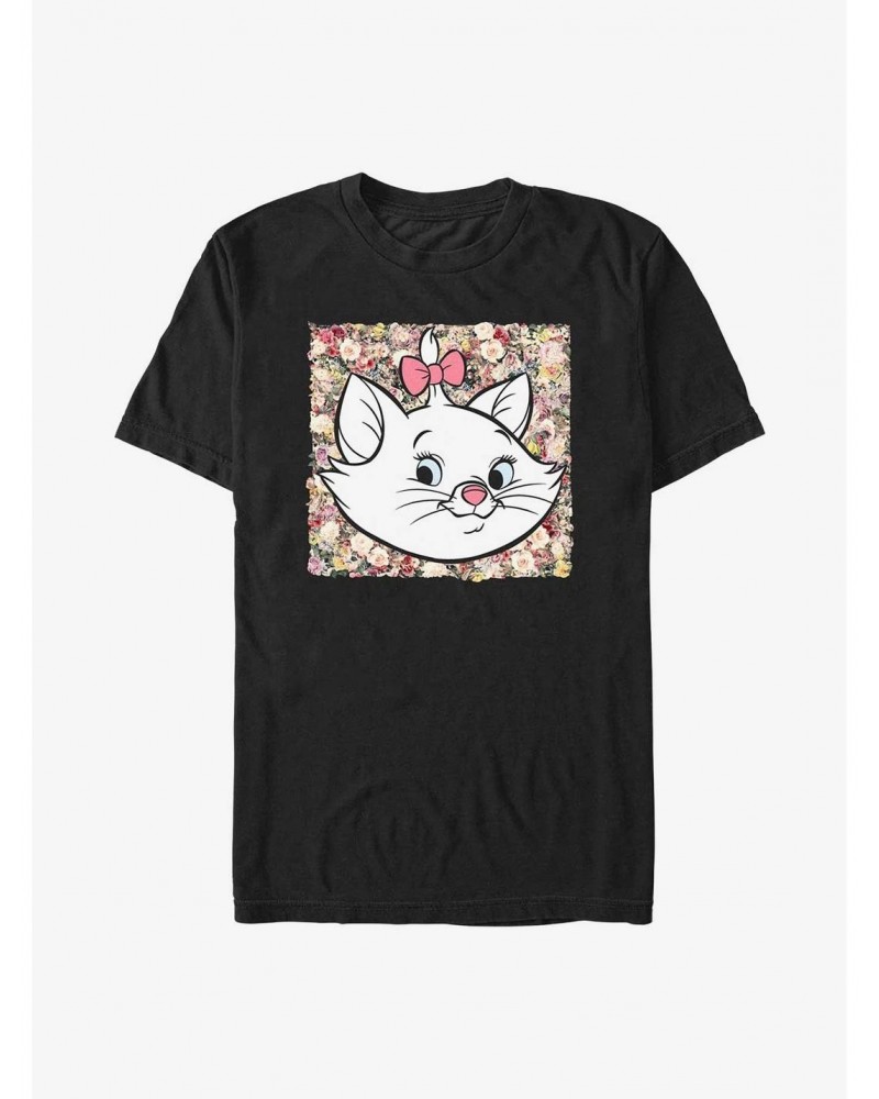 Disney The Aristocats Boxed Floral Marie T-Shirt $9.32 T-Shirts
