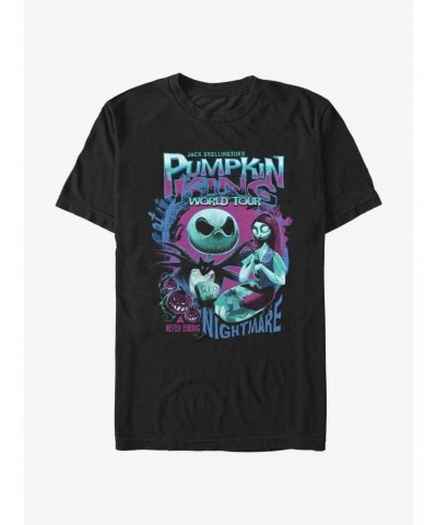Disney The Nightmare Before Christmas Pumpkin King World Tour T-Shirt $10.28 T-Shirts
