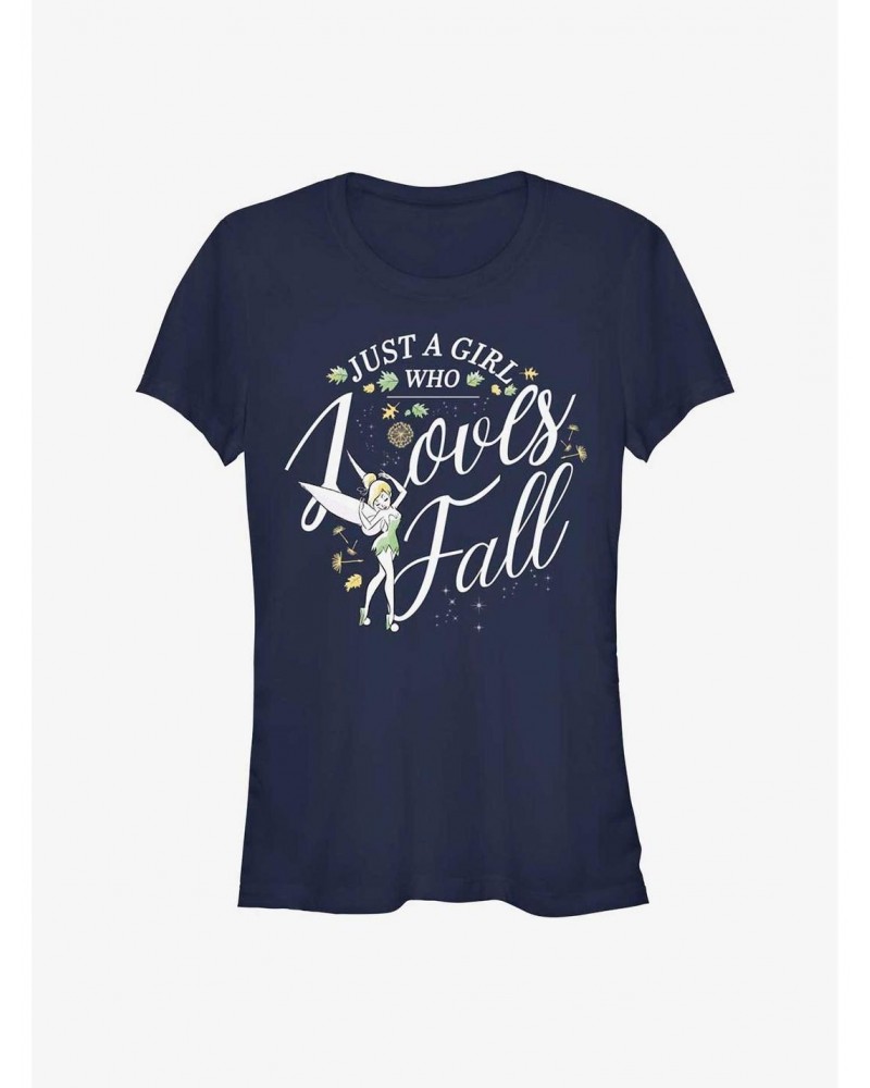 Disney Tinker Bell Tink Loves Fall Girls T-Shirt $11.70 T-Shirts