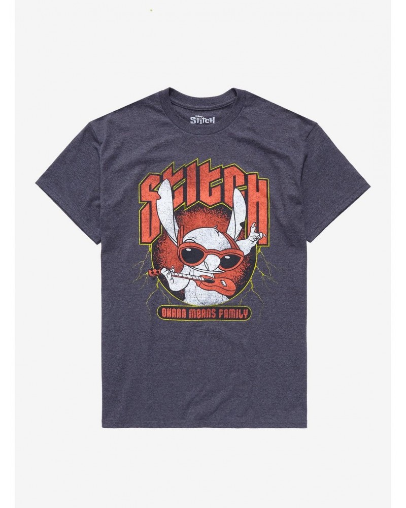 Disney Lilo & Stitch Ohana Metal T-Shirt $7.41 T-Shirts
