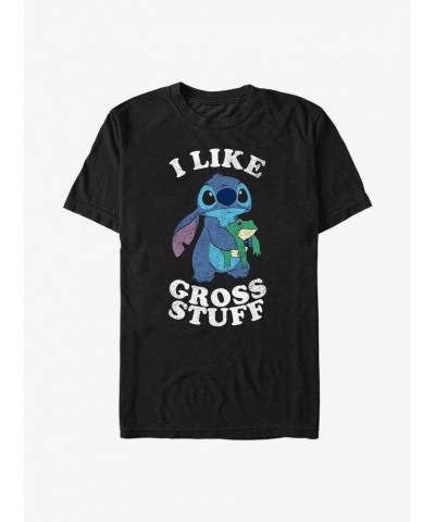 Disney Lilo & Stitch I Like Gross Stuff Stitch T-Shirt $7.17 T-Shirts