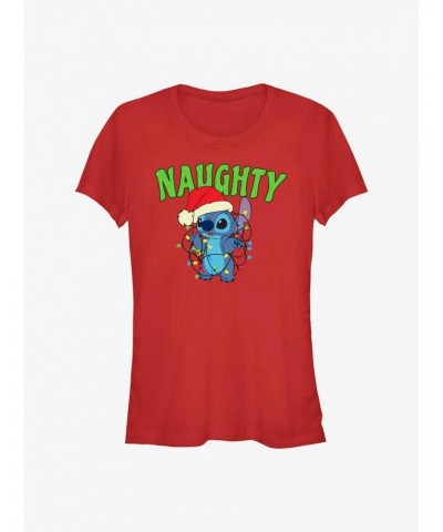 Disney Lilo & Stitch Naughty Stitch Girls T-Shirt $7.97 T-Shirts
