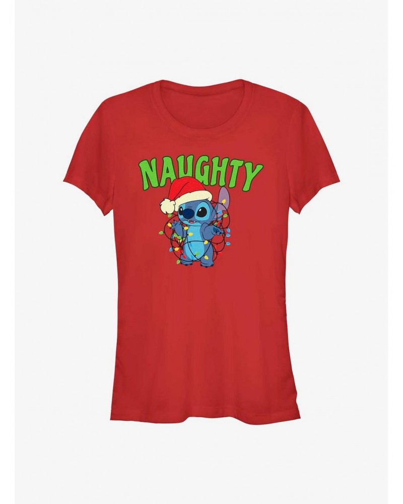 Disney Lilo & Stitch Naughty Stitch Girls T-Shirt $7.97 T-Shirts