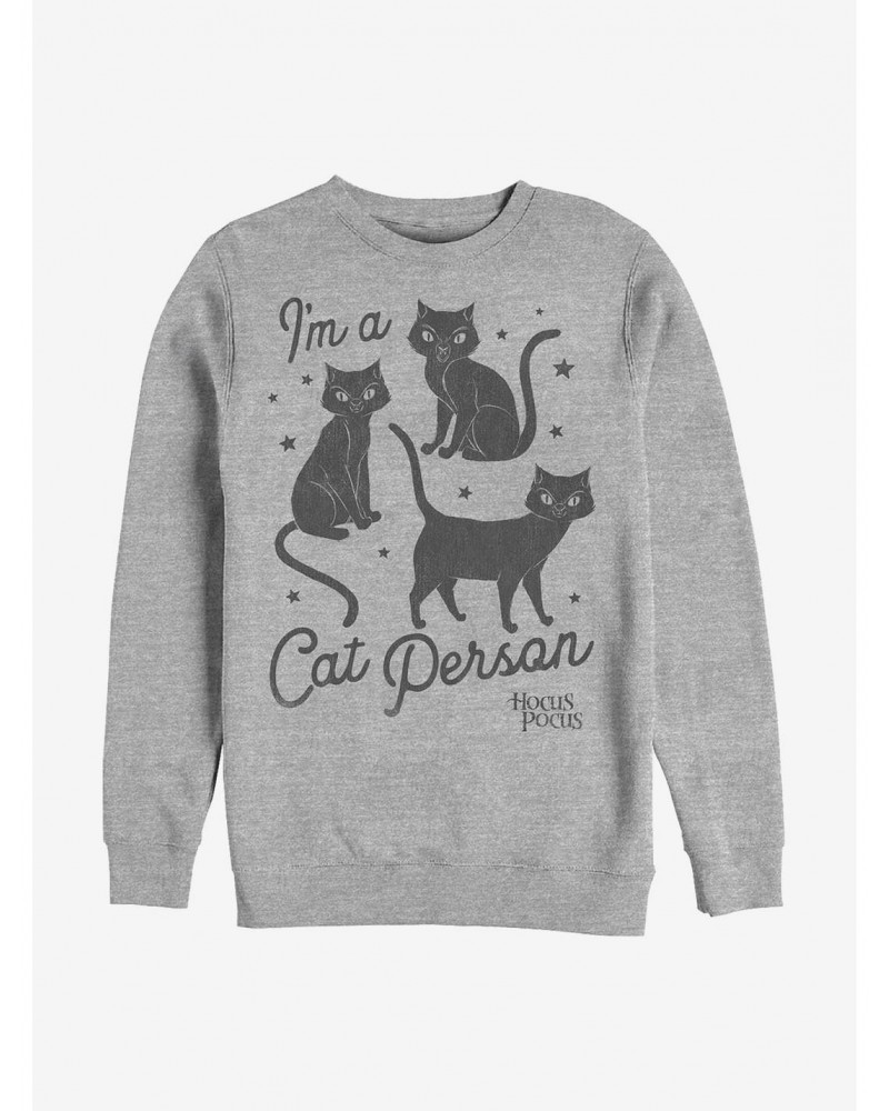 Disney Hocus Pocus Cat Person Crew Sweatshirt $12.55 Sweatshirts