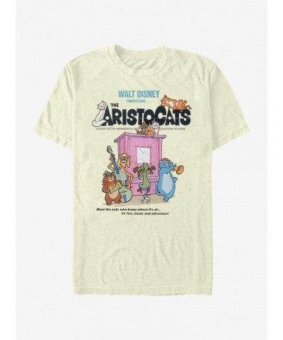 Disney The Aristocats Classic Poster T-Shirt $7.41 T-Shirts