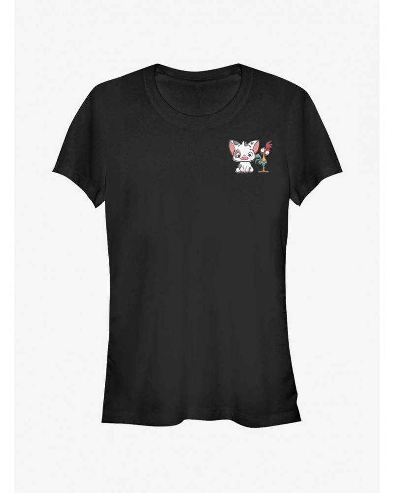 Disney Moana Pals Pocket Girls T-Shirt $8.47 T-Shirts