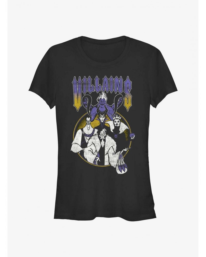 Disney Villains Metal Villains Girls T-Shirt $9.46 T-Shirts