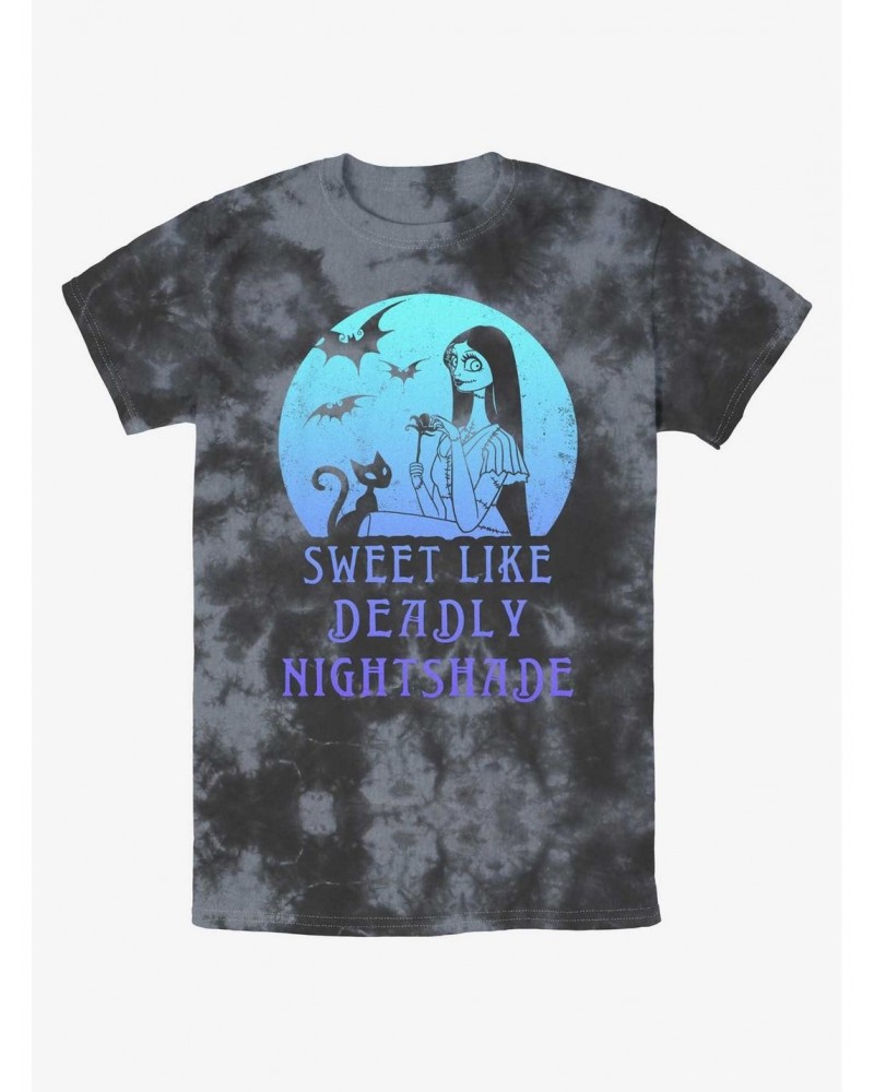 Disney The Nightmare Before Christmas Sally Sweet Like Deadly Nightshade Tie-Dye T-Shirt $9.58 T-Shirts