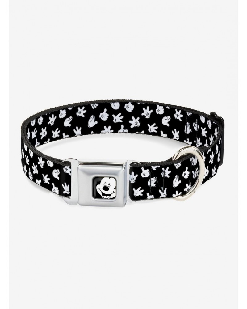 Disney Mickey Mouse Hand Gestures Seatbelt Buckle Dog Collar $10.21 Pet Collars