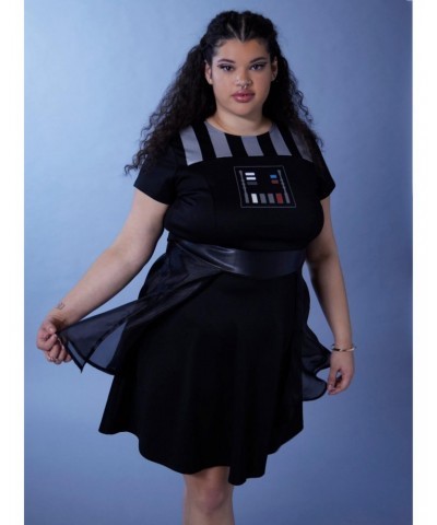 Her Universe Star Wars Darth Vader Retro Dress Plus Size $22.76 Dresses